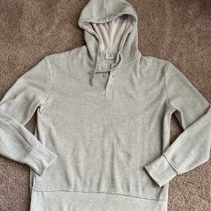 LB Light Gray Waffle Knit Hoodie